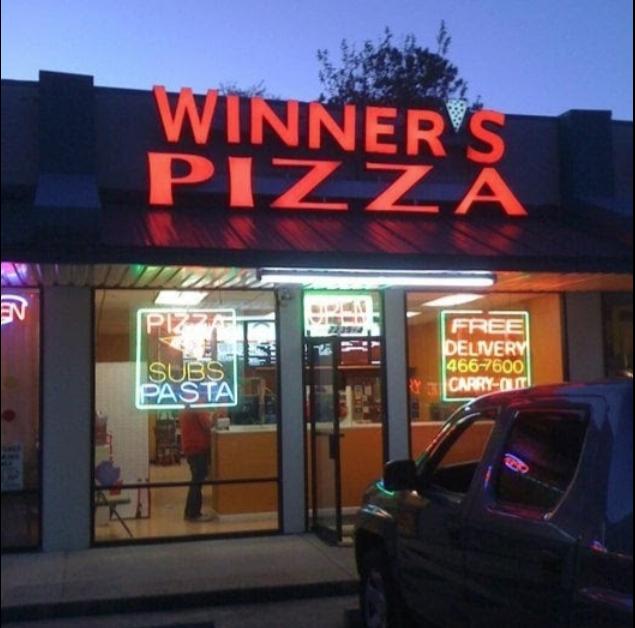 Winner's Pizza Menu image 1
